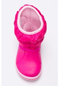 Crocs - Obuwie zimowe dziecięce. Nosek buta: okrągły. Kolor: różowy. Sezon: zima