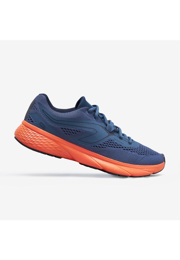 KALENJI - Buty do biegania męskie Kalenji Run Support. Zapięcie: pasek. Kolor: niebieski. Sport: bieganie