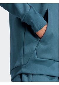 Adidas - adidas Bluza IN5087 Turkusowy Loose Fit. Kolor: turkusowy. Materiał: bawełna #7