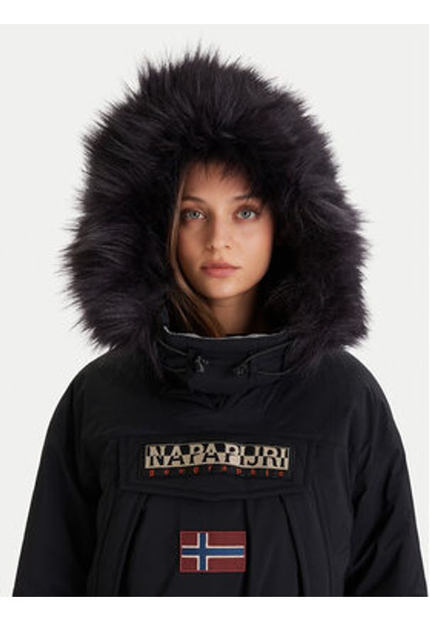 Napapijri Kurtka anorak Skidoo W 2.0 NP0A4I5F Czarny Regular Fit. Kolor: czarny. Materiał: syntetyk