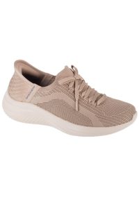 skechers - Buty sportowe Sneakersy damskie, Slip-Ins Ultra Flex 3.0 - Brilliant. Zapięcie: bez zapięcia. Kolor: beżowy. Model: Skechers Sport. Sport: turystyka piesza #1