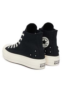 Converse Trampki Chuck Taylor All Star Lift Platform Beads A17787C Czarny. Kolor: czarny. Materiał: materiał. Obcas: na platformie #6