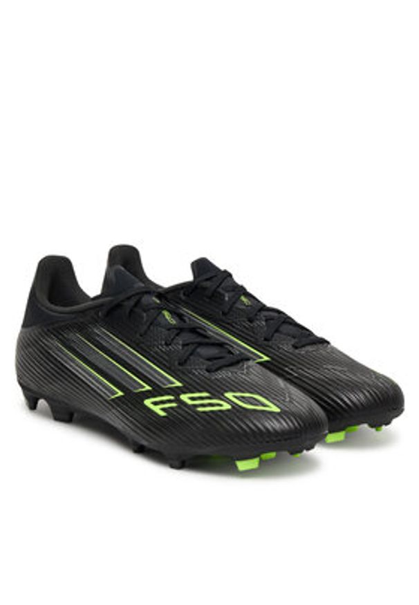 Adidas - adidas Buty do piłki nożnej F50 League Firm/Multi-Ground Boots JI0007 Czarny. Kolor: czarny. Materiał: materiał