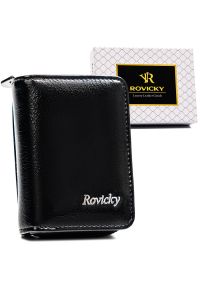 ROVICKY - Portfel damski czarny RFID Rovicky RPX-33-ML. Kolor: czarny