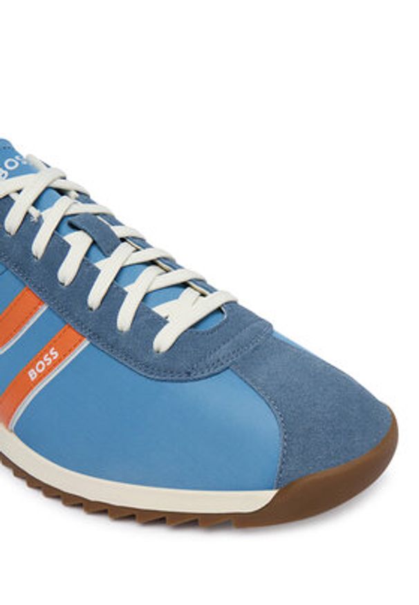 BOSS Sneakersy Zayn 50562818 Granatowy. Kolor: niebieski. Materiał: materiał