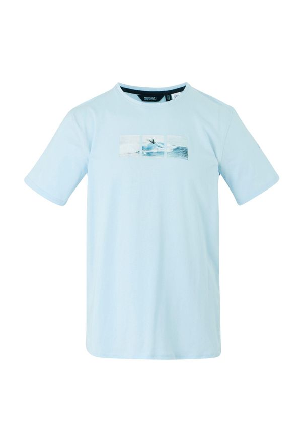 Regatta - T-shirt Męski Z Deską Surfingową Cline IX. Kolor: niebieski