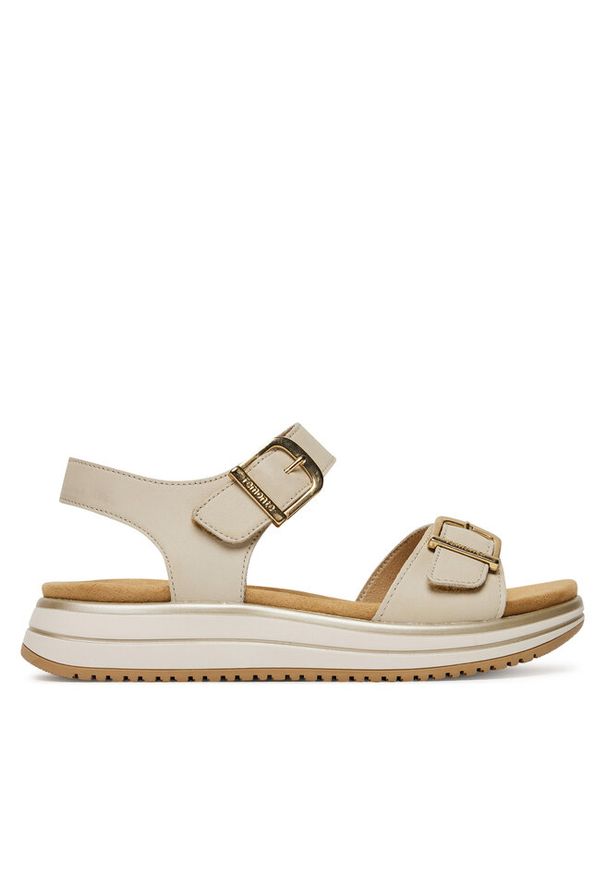 Sandały Remonte. Kolor: beżowy