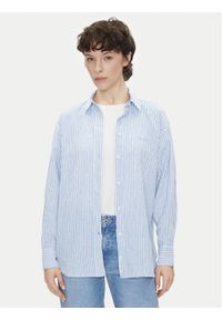 Pepe Jeans Koszula Dream PL305033 Niebieski Loose Fit. Kolor: niebieski. Materiał: bawełna