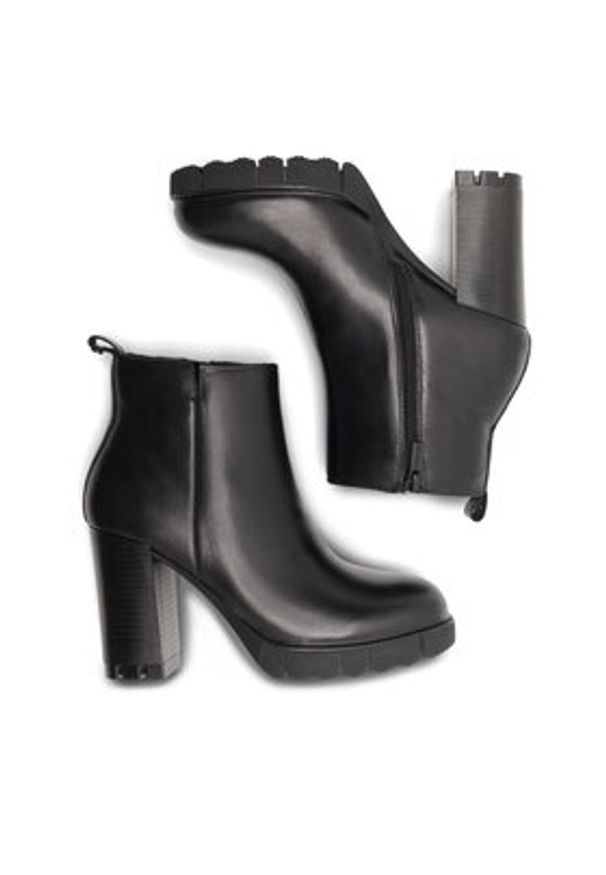 Lasocki Botki WYL3523-5Z Czarny. Kolor: czarny. Materiał: skóra