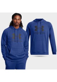 Bluza męska Under Armour Rival Fleece Logo HD. Kolor: niebieski. Sport: fitness