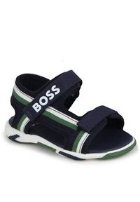 BOSS - Boss Sandały J50877 S Granatowy. Kolor: niebieski