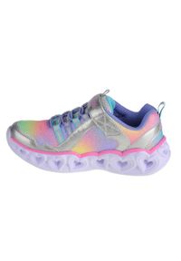 skechers - Buty do chodzenia, Skechers Heart Lights-Rainbow Lux 302308L-SMLT. Zapięcie: rzepy. Kolor: wielokolorowy, niebieski, różowy, szary. Materiał: syntetyk, tkanina, materiał. Szerokość cholewki: normalna. Sport: turystyka piesza