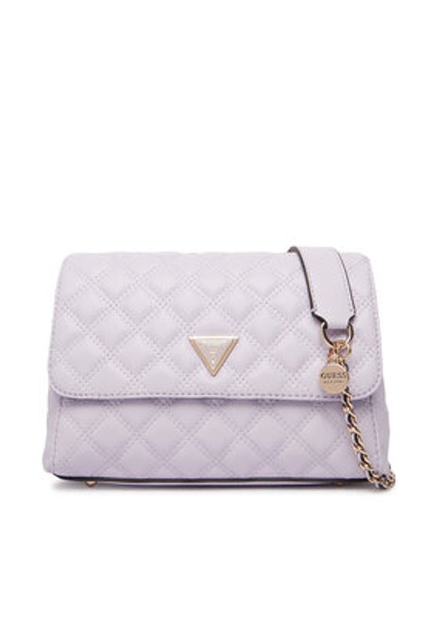 Guess Torebka Giully II HWQG96 73200 Fioletowy. Kolor: fioletowy. Materiał: skórzane