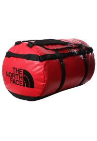 Torba The North Face Base Camp Duffel XXL 0A52SDKZ31 - czerwona. Kolor: czerwony. Materiał: nylon. Wzór: paski