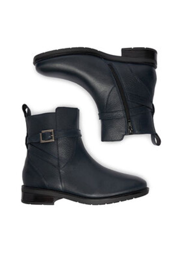 Lasocki Botki CEO-WI23-ALEGRA-02 Granatowy. Kolor: niebieski. Materiał: skóra