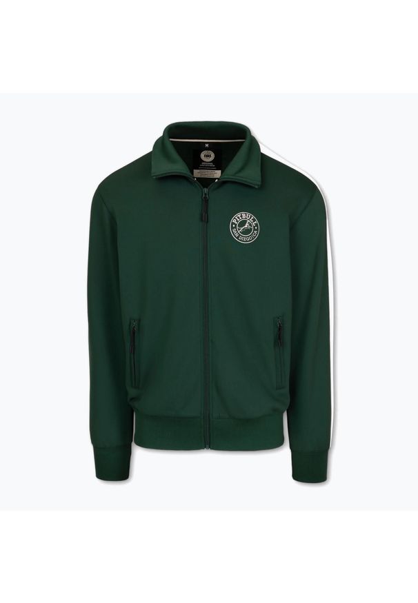 PITBULL - Bluza męska Pitbull Track Jacket San Diego. Kolor: zielony. Sport: fitness