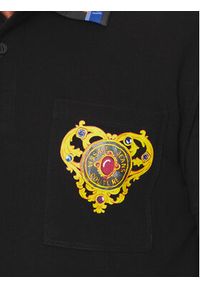 Versace Jeans Couture Polo 76GAGT11 Czarny Regular Fit. Typ kołnierza: polo. Kolor: czarny. Materiał: bawełna #3