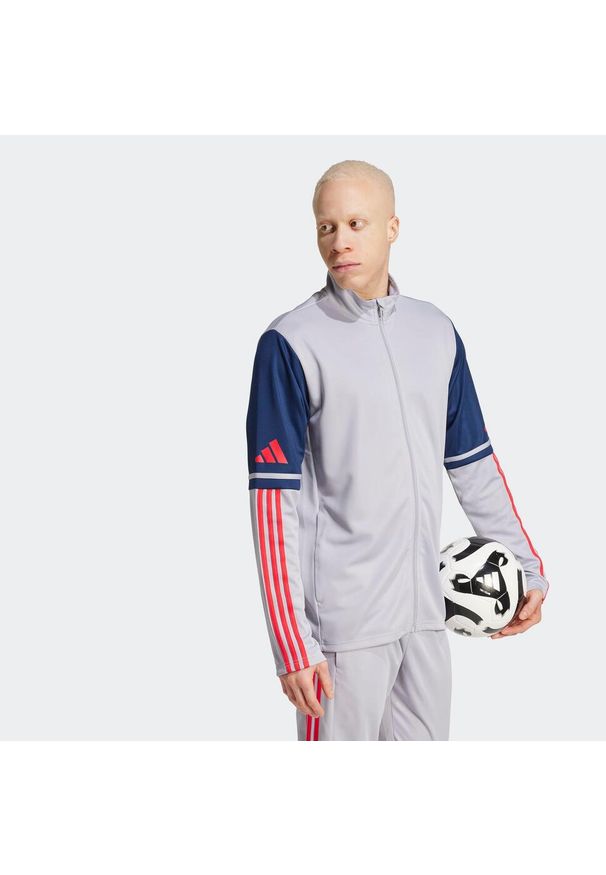 Adidas - Bluza piłkarska ADIDAS Squadra 25 treningowa. Kolor: biały. Materiał: materiał. Sport: piłka nożna