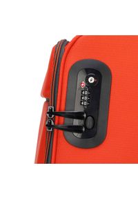 Wittchen - Średnia miękka walizka basic. Kolor: pomarańczowy. Materiał: poliester. Styl: klasyczny #6