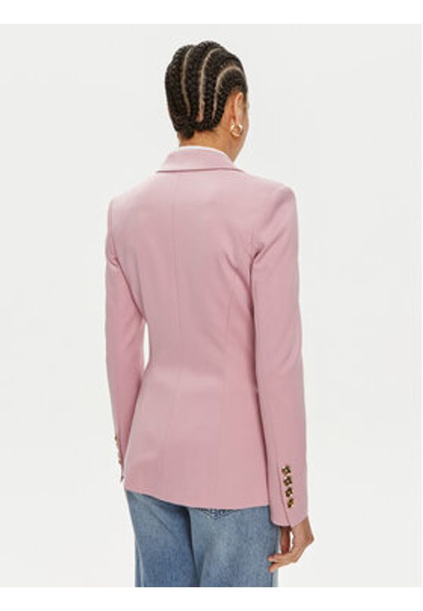 Pinko Marynarka Signum Giacca 100254 A1L3 Różowy Reglan Fit. Kolor: różowy. Materiał: wiskoza, syntetyk