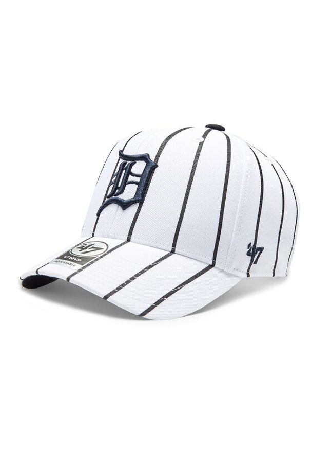 47 Brand Czapka z daszkiem MLB Detroit Tigers Bird Cage 47 MVP B-BDCG09WBV-WH Biały. Kolor: biały. Materiał: materiał