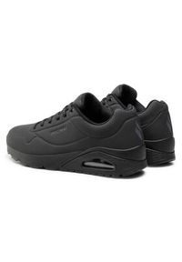 skechers - Skechers Sneakersy Uno-Stand On Air 52458/BBK Czarny. Kolor: czarny. Materiał: skóra #2