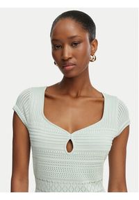 Guess Sukienka dzianinowa W6GK21 Z0603 Zielony jasny Regular Fit. Kolor: zielony. Materiał: syntetyk #3