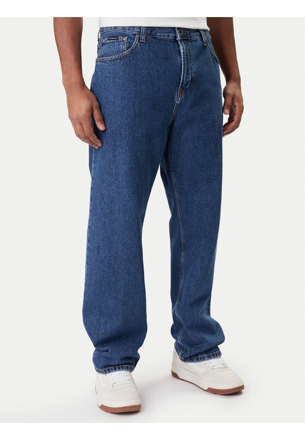 Quiksilver Jeansy EQYDP03498 Niebieski Baggy Fit. Kolor: niebieski