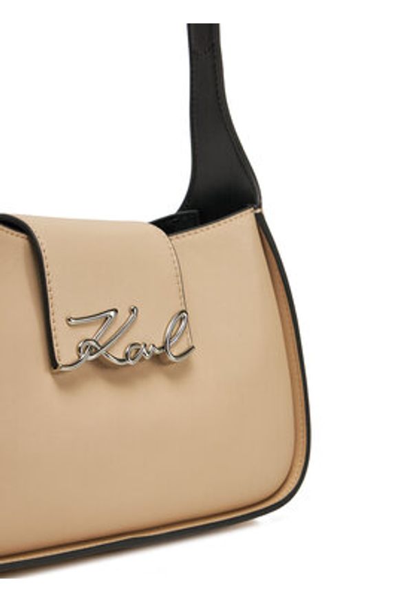 Karl Lagerfeld - KARL LAGERFELD Torebka A1W30149 Beżowy. Kolor: beżowy. Materiał: skórzane