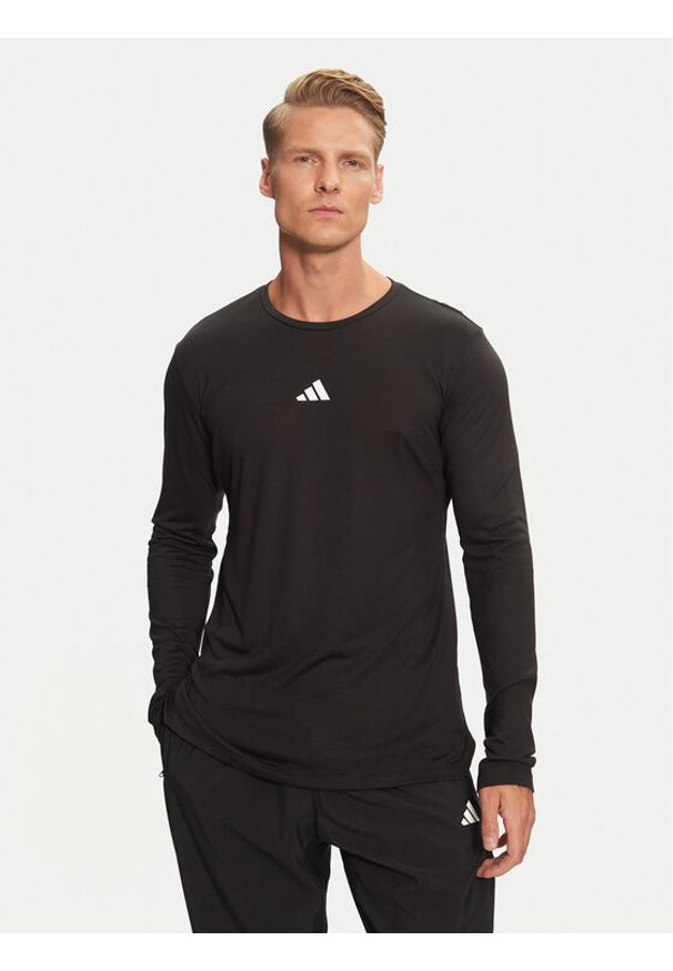 Adidas - adidas Koszulka techniczna Workout IK9694 Czarny Slim Fit. Kolor: czarny. Materiał: syntetyk, lyocell