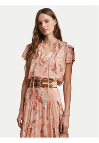 Lauren Ralph Lauren - LAUREN RALPH LAUREN Bluzka 200963698001 Różowy Relaxed Fit. Kolor: różowy. Materiał: syntetyk
