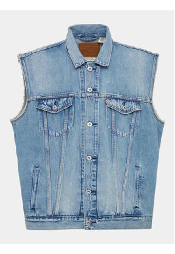 Levi's® Kamizelka A5789-0000 Niebieski Regular Fit. Kolor: niebieski. Materiał: bawełna