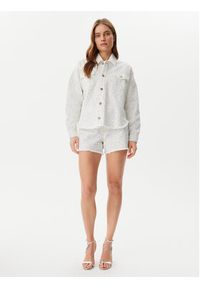 Guess Kurtka jeansowa W5GN90 D5N91 Biały Regular Fit. Kolor: biały. Materiał: bawełna #3