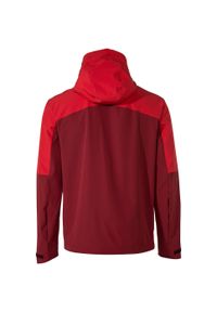 Kurtka softshell męska Vaude Elope Wind Jacket. Kolor: czerwony. Materiał: softshell