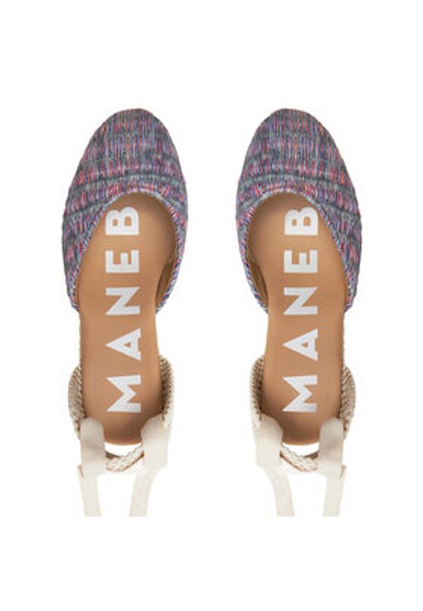 Manebi Espadryle Acapulco Low Wedge Espadrilles G 0.6 WL Fioletowy. Kolor: fioletowy. Materiał: materiał