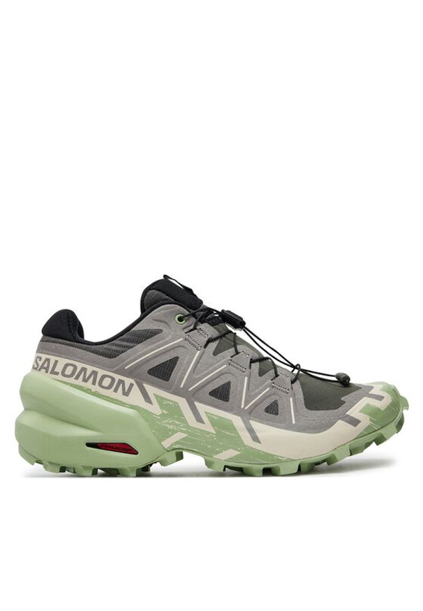 salomon - Salomon Buty do biegania Speedcross 6 L47582000 Szary. Kolor: szary. Materiał: materiał. Model: Salomon Speedcross