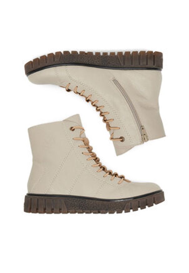 Rieker Trzewiki CEO-Y3420-62 Beżowy. Kolor: beżowy. Materiał: materiał