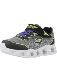 skechers - Buty do chodzenia niemowlęce Skechers Vortex 2.0 Zorento. Zapięcie: rzepy. Kolor: szary. Materiał: syntetyk, tkanina, materiał. Szerokość cholewki: normalna. Model: Skechers Sport. Sport: turystyka piesza