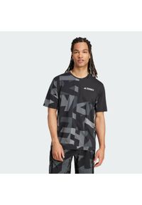 Adidas - Koszulka Terrex Multi Climacool Printed. Kolor: szary, wielokolorowy, czarny. Technologia: ClimaCool (Adidas). Sport: turystyka piesza #1