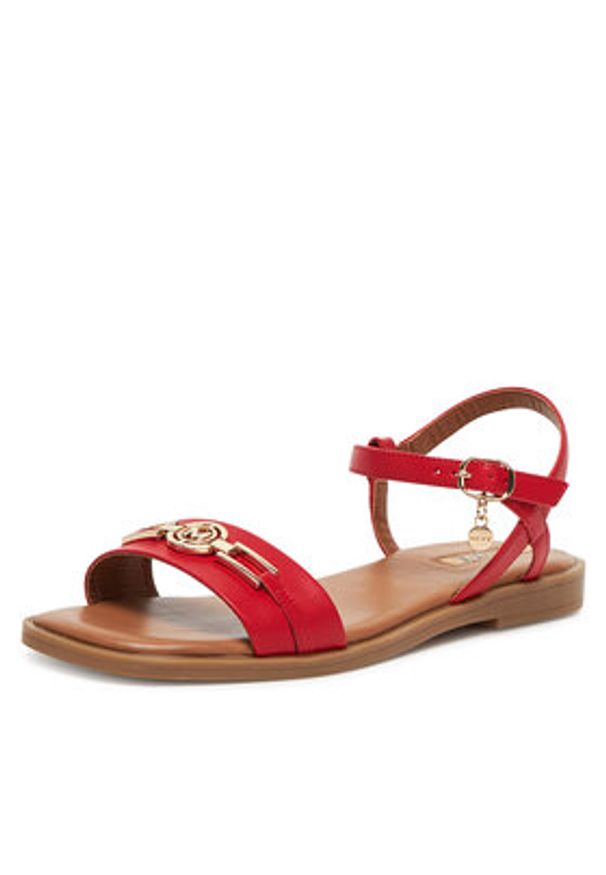 MEXX Sandały MX/026C-EST Czerwony. Kolor: czerwony. Materiał: skóra