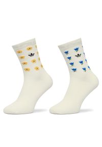 Adidas - adidas Skarpety długie JV7833 Écru. Kolor: kremowy. Materiał: bawełna #1