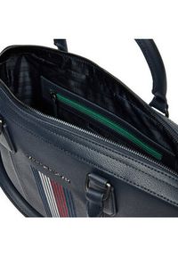 TOMMY HILFIGER - Tommy Hilfiger Torba na laptopa Coated Canvas Computer Bag AM0AM12492 Granatowy. Kolor: niebieski. Materiał: skóra #5