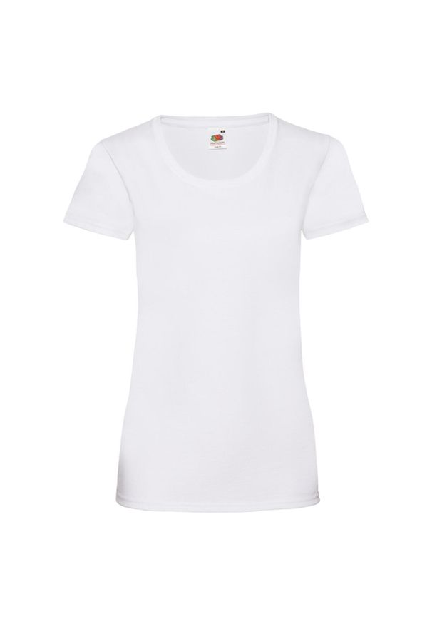 FRUIT OF THE LOOM - Koszulka Damska Valueweight 160. Kolor: biały