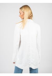 TOMMY HILFIGER - Tommy Hilfiger Marynarka | WW0WW33195 | Kobieta | Biały. Okazja: na co dzień. Kolor: biały. Materiał: len. Długość: długie. Styl: casual #2