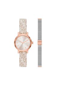 DKNY Zegarek Soho Gift Set NY6605SET Różowy. Kolor: różowy. Materiał: skóra #1