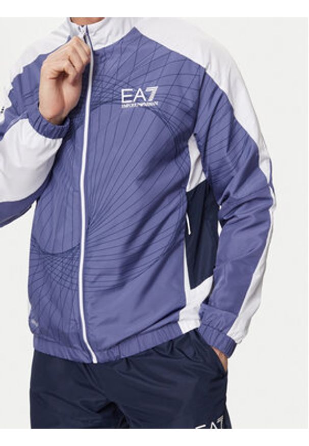 EA7 Emporio Armani Dres 3DPV07 PNP6Z 25BL Granatowy Regular Fit. Kolor: niebieski. Materiał: syntetyk