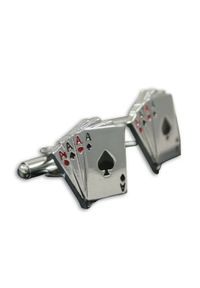 Alties - Spinki do Mankietów - CZTERY ASY, Karty, Poker #1
