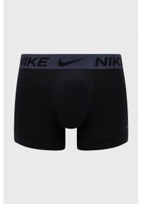 Nike Bokserki (3-pack) męskie kolor czarny. Kolor: czarny. Materiał: tkanina, skóra, włókno #4