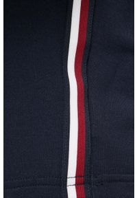 TOMMY HILFIGER - Tommy Hilfiger bluza lounge kolor granatowy z kapturem z aplikacją. Typ kołnierza: kaptur. Kolor: niebieski. Materiał: materiał, dzianina, wiskoza. Wzór: aplikacja #4