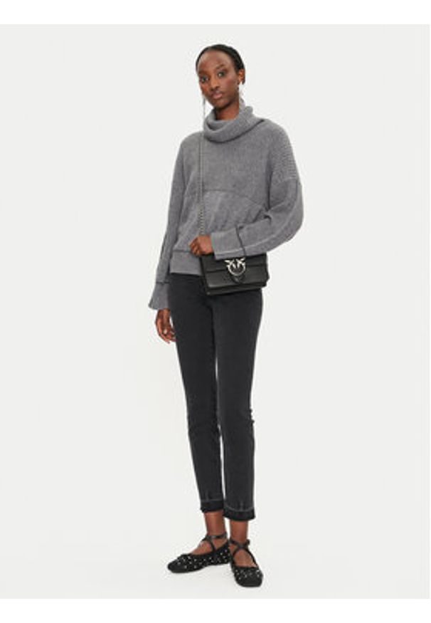 Pinko Jeansy Sabrina 100169 A21V Czarny Slim Fit. Kolor: czarny